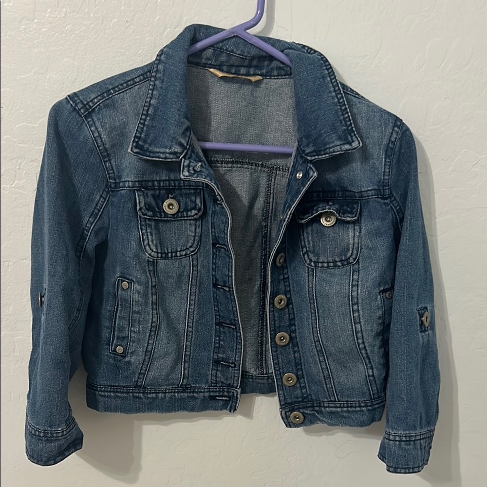 Cropped Denim Jean Jacket